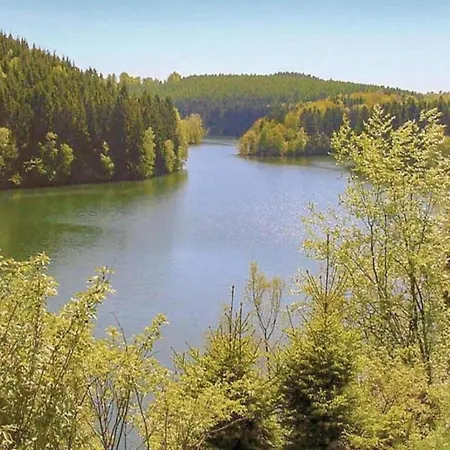 Near Ourthe River And The Of Durbuy Dağ evi