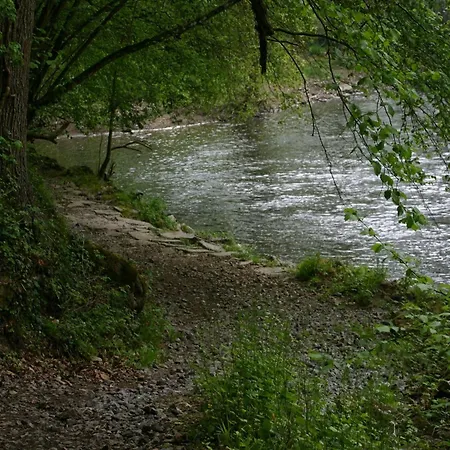 Near Ourthe River And The Of Durbuy Vieuxville
